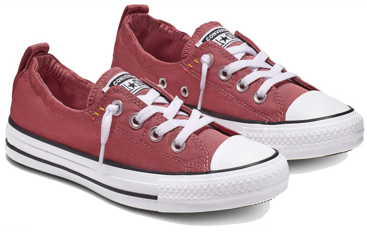 (WMNS) Converse Chuck Taylor All Star Shoreline Slip Low Top Canvas Red White 565242F