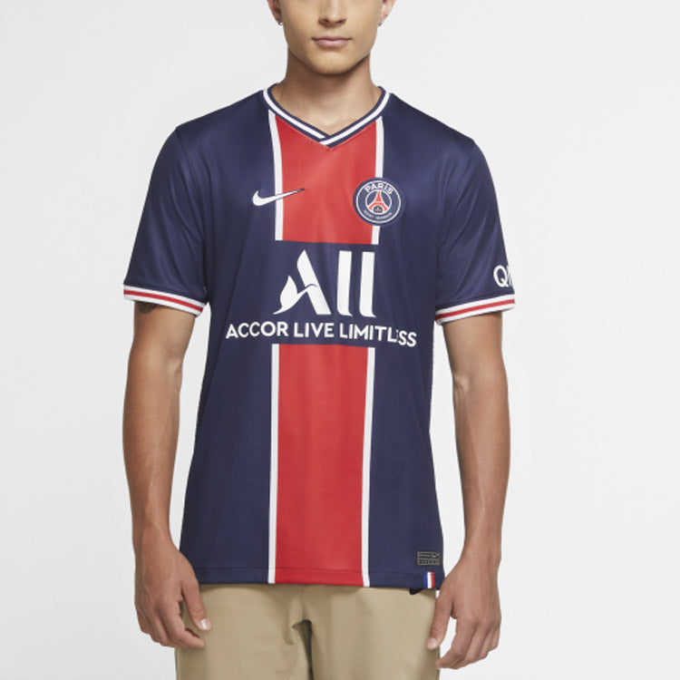 Nike Psg Paris German Home Jersey Short Sleeved Men Blue CD4242-411