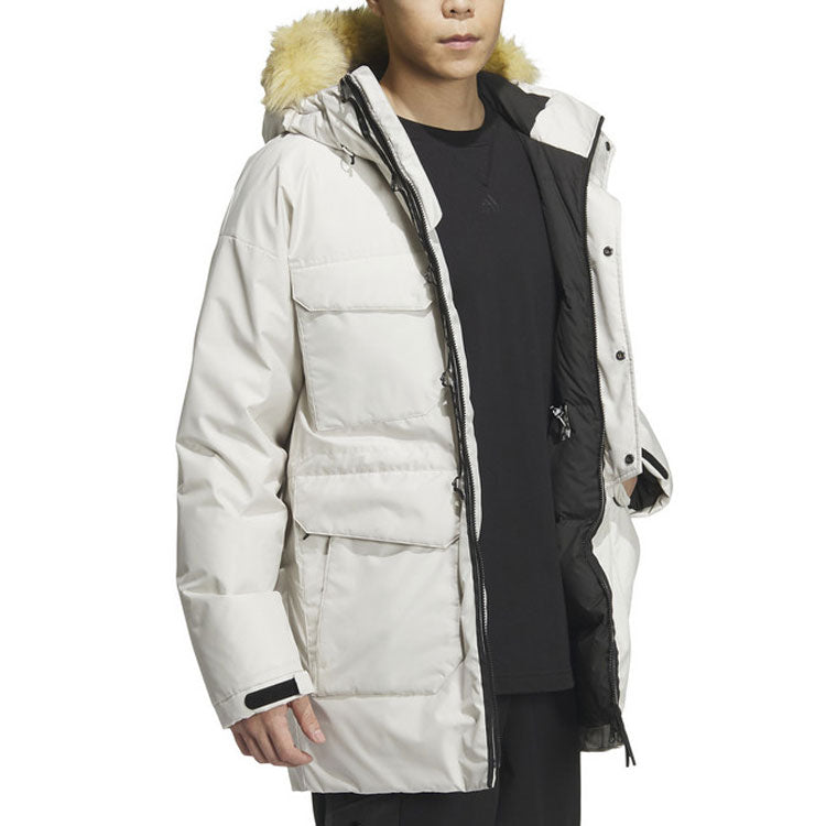 adidas Furry Down Parka 'White' IS0365