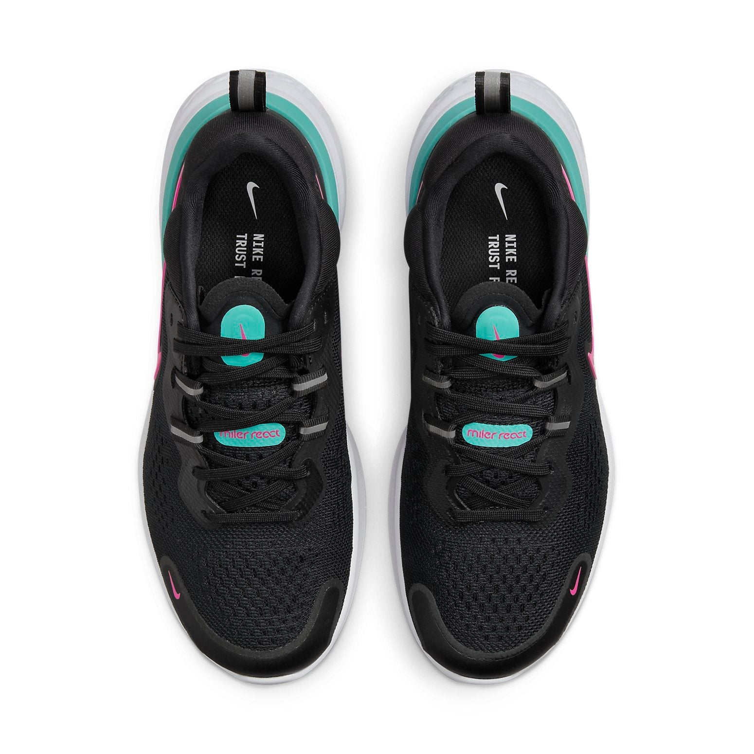(WMNS) Nike React Miler 2 'Black Pink Prime' CW7136-004