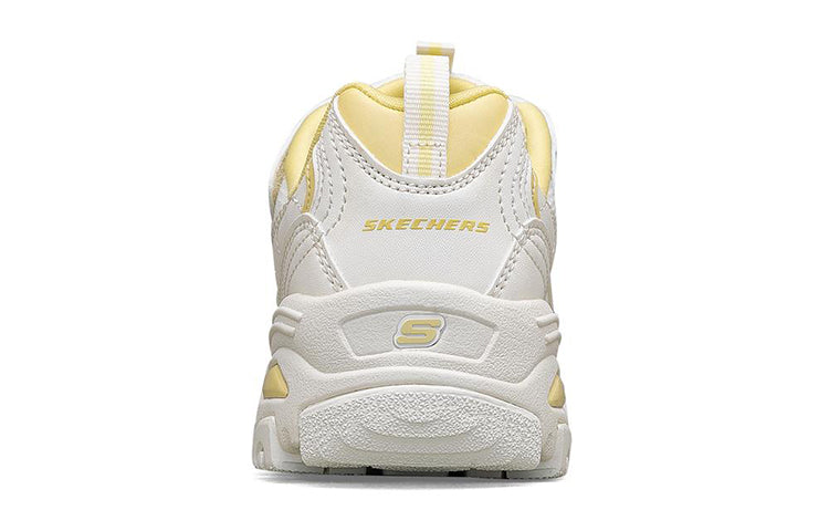 (GS) Skechers D'Lites 1.0 'White Yellow' 664180L-OFWT