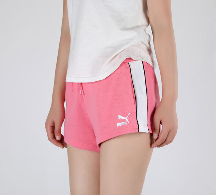 (WMNS) PUMA Classics T7 Short Living Series Casual Lacing Shorts Pink 598240-14