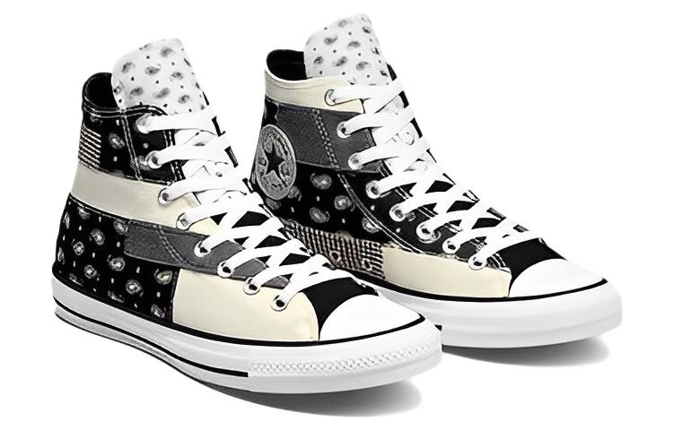 Converse Chuck Taylor All Star High Top Hacked Patterns 'Black Paisley' A05056C