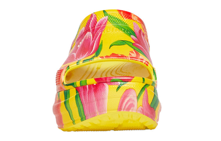 (WMNS) Balenciaga Pool Slide Sandals x Crocs 'Tulip Print Multi' 677389W1S8F7053