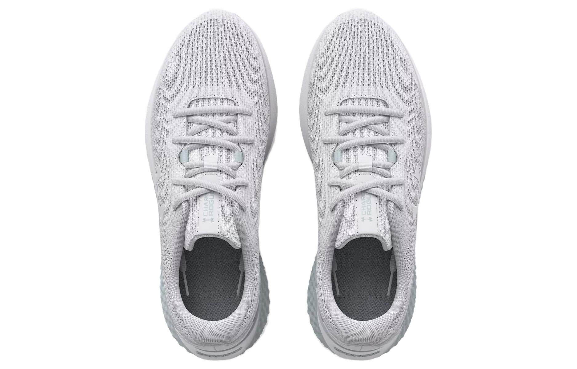 (WMNS) Under Armour Charged Rogue 3 Knit 'White Grey Mist' 3026147-102