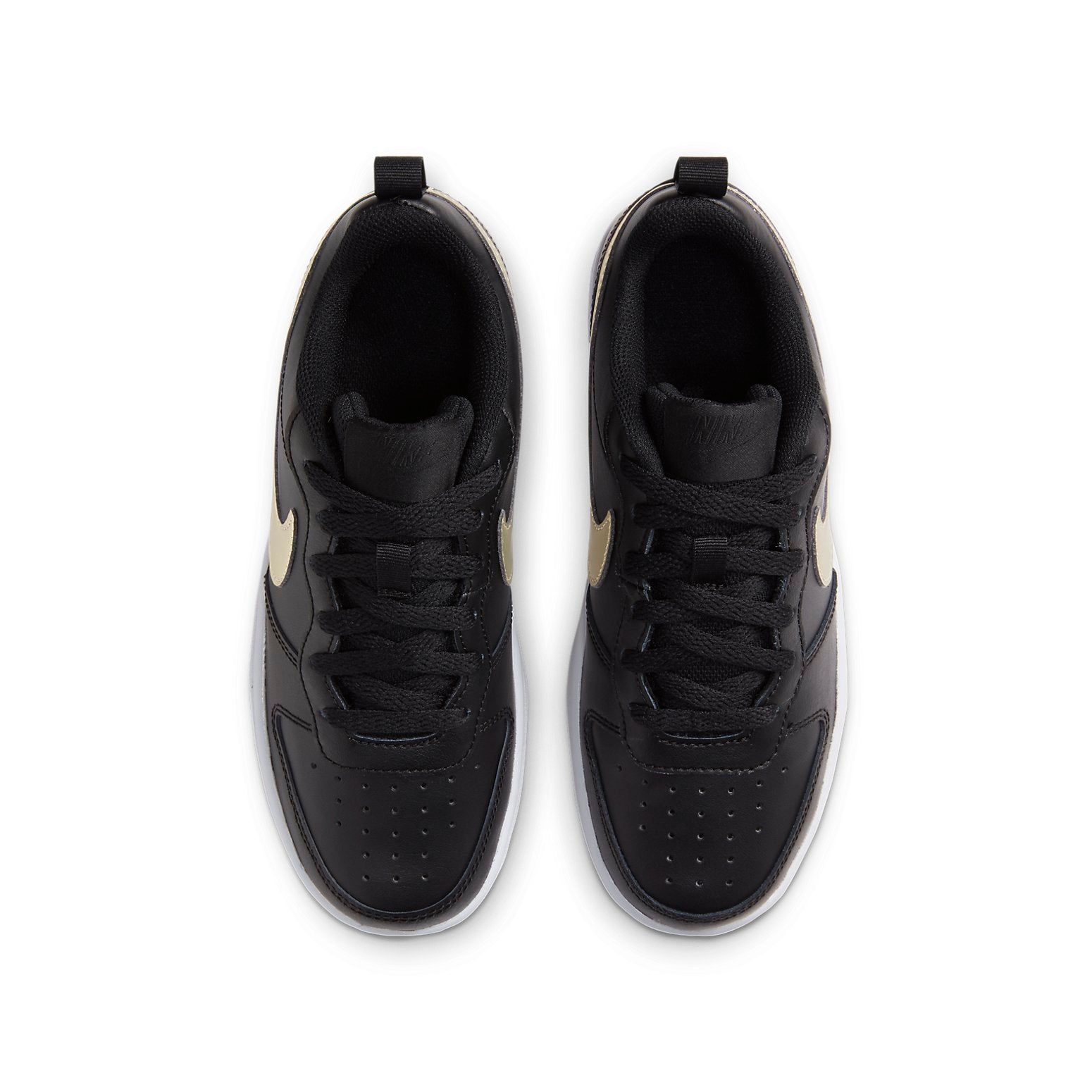 (GS) Nike Court Borough Low 2 'Black Gold' BQ5448-011