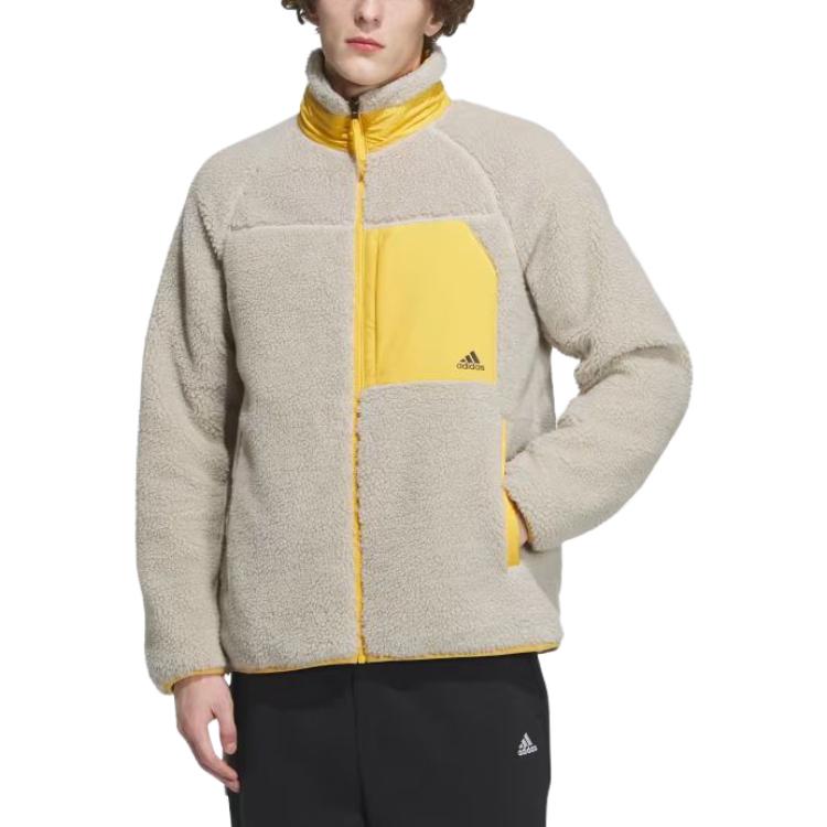 adidas Sherpa Reversible Padded Jacket 'Yellow Grey' IT8711