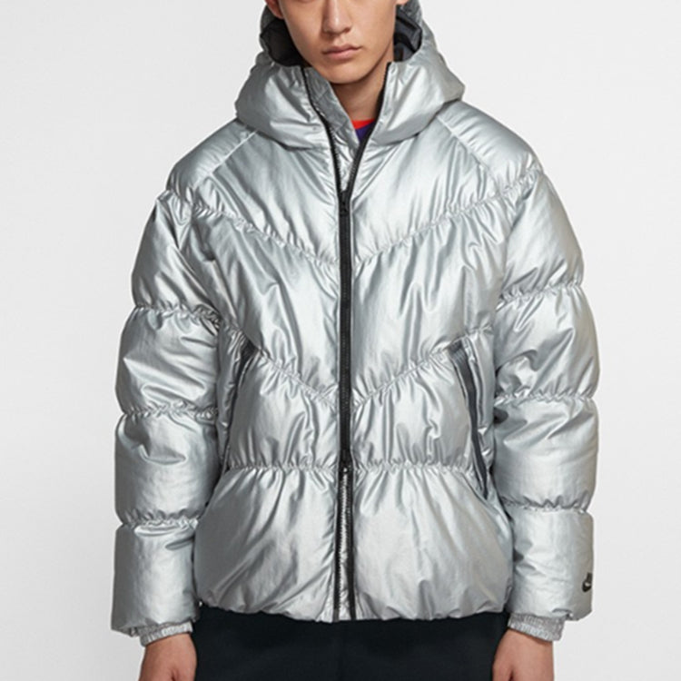 Nike Sportswear Down Fill protection against cold Stay Warm Hooded Jacket Down Jacket Silver BV4710-096