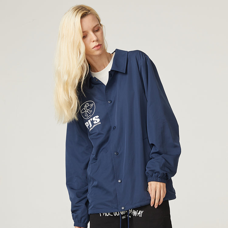 PJs Vigor Series Multi-Color Surf Coach Cartoon Jacket Unisex Navy Blue 20SSJK1007-P