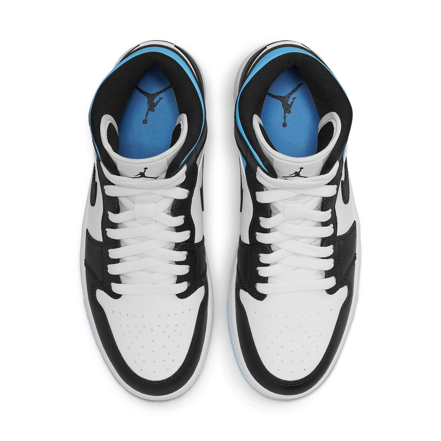 (WMNS) Air Jordan 1 Mid 'University Blue Black White' BQ6472-102