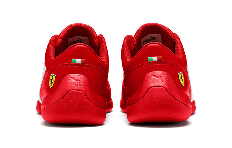 (GS) PUMA Ferrari Kart Cat Iii Youth Low Top Running Shoes Red/White 306425-04