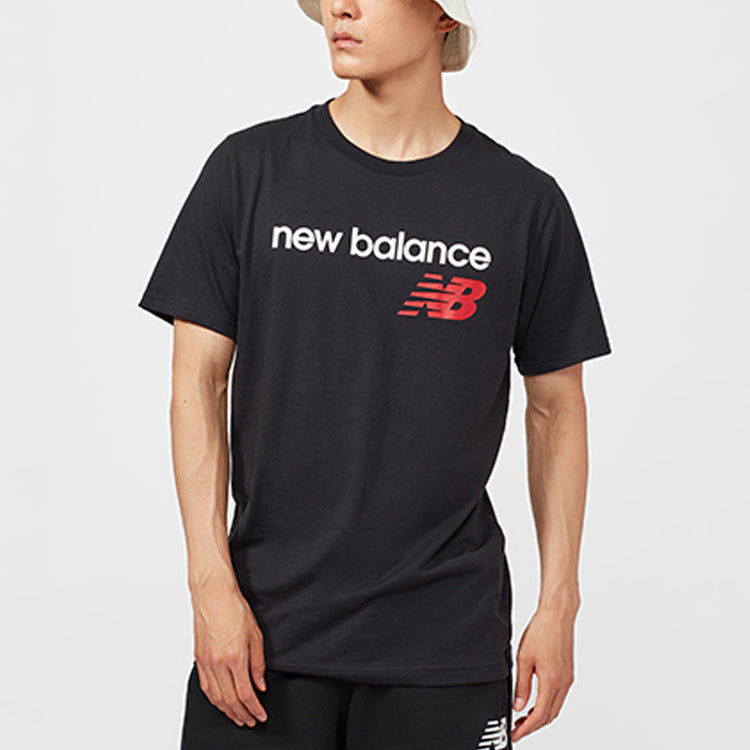New Balance Knit Minimalistic Casual Short Sleeve Black MT01987-BK