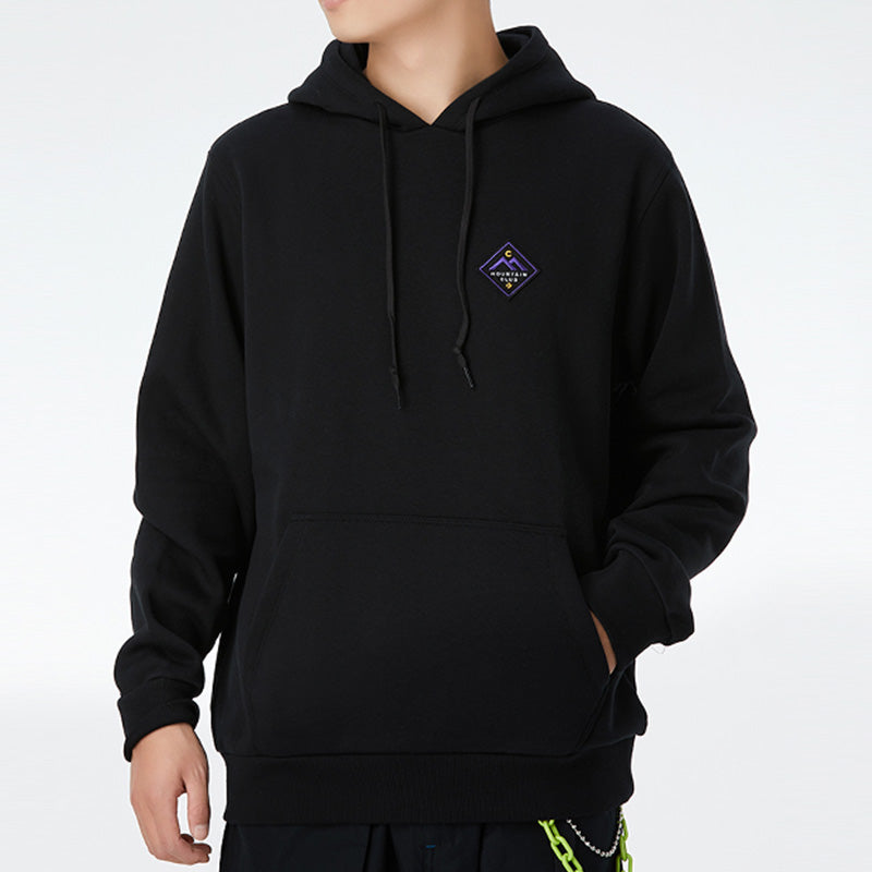 Converse Mountain Club Patch Pullover Hoodie Asia Sizing 'Black' 10021573-A01