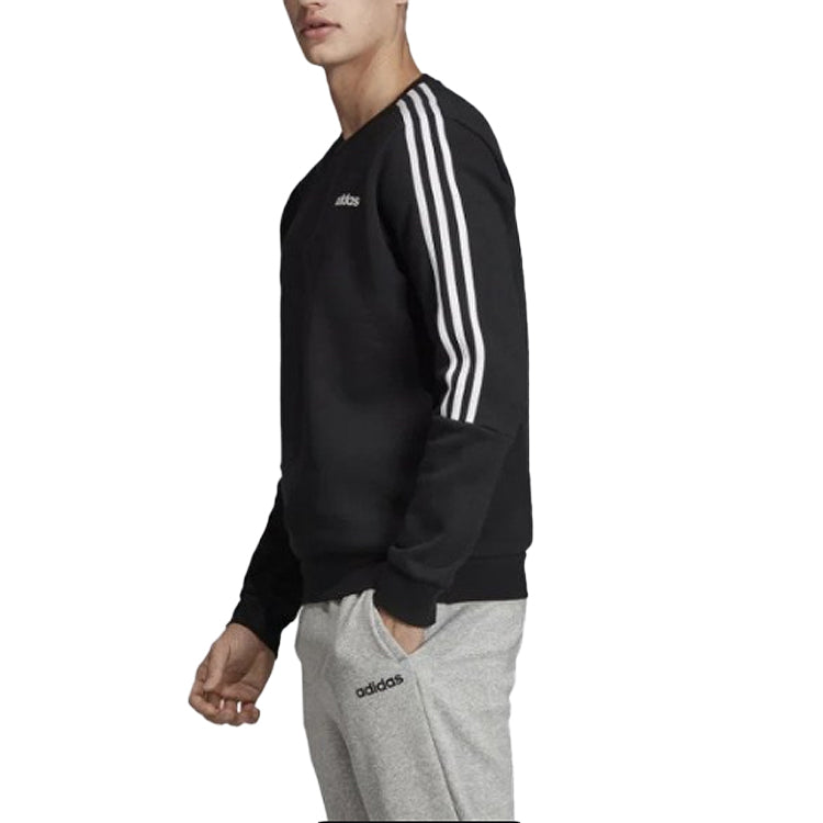 adidas M Crew 3S Training Sports Pullover Black EI8994