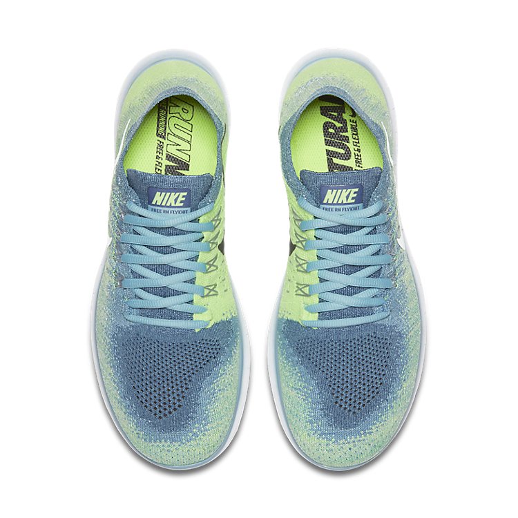 (WMNS) Nike Free RN Flyknit 2017 'Blue Moon White Mica Blue' 880844-401