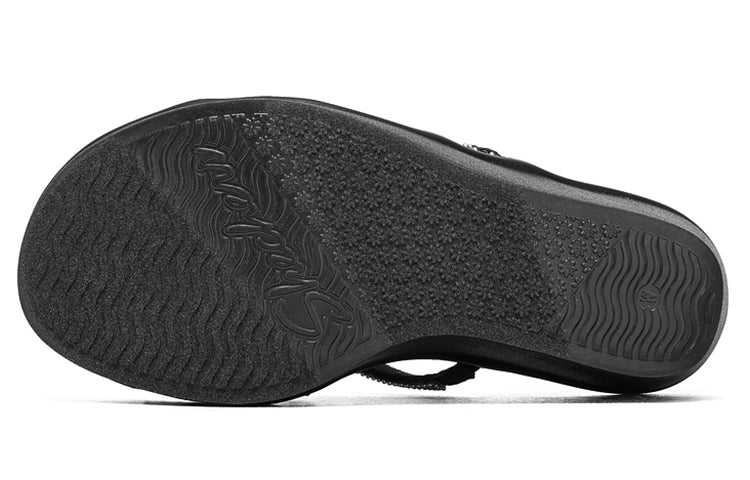 (WMNS) Skecher Rumble On Dreamy Days Sandal Black 119024-BLK
