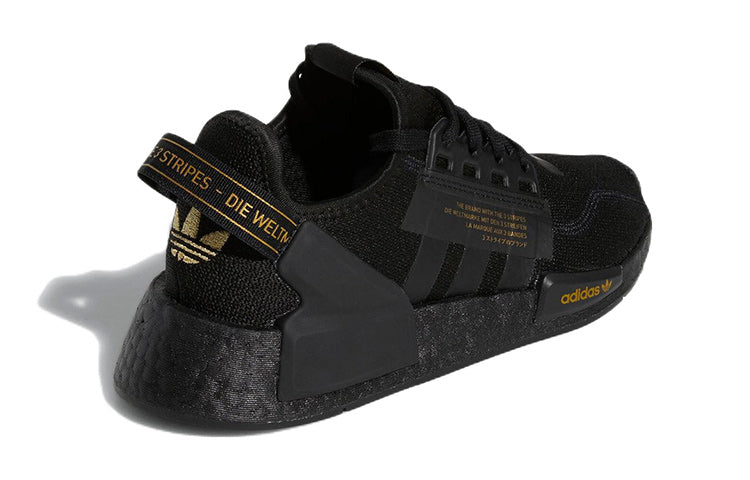 (GS) adidas NMD_R1 V2 'Black Gold Metallic' HP3261