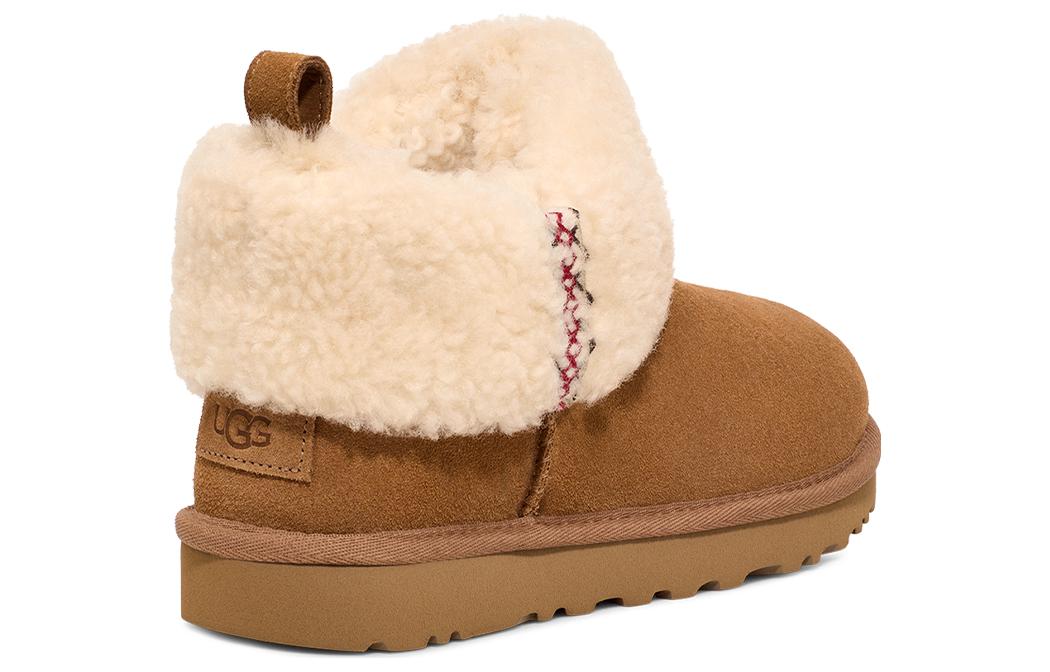 (WMNS) UGG Classic Ultra Mini Braid 'Chestnut' 1151750-CHE
