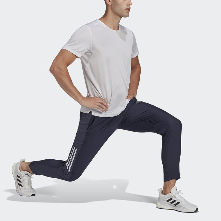 adidas Round Neck Pullover Solid Color Short Sleeve White HB7471