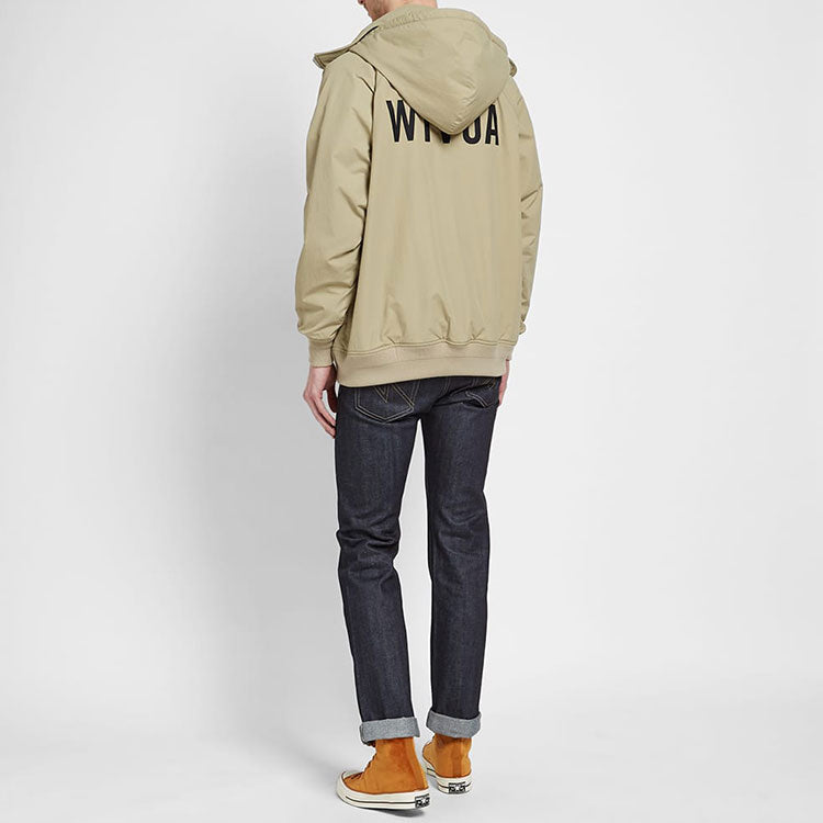 WTAPS Incom/nylon.Tussah Hooded Jacket Unisex Buff 192BRDT-JKM02-BE