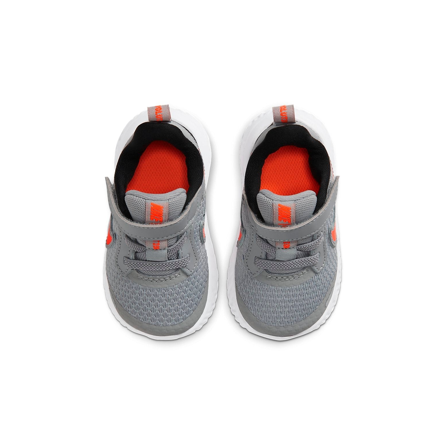 (TD) Nike K Revolution 5 Running Shoes Gray/Orange BQ5673-007