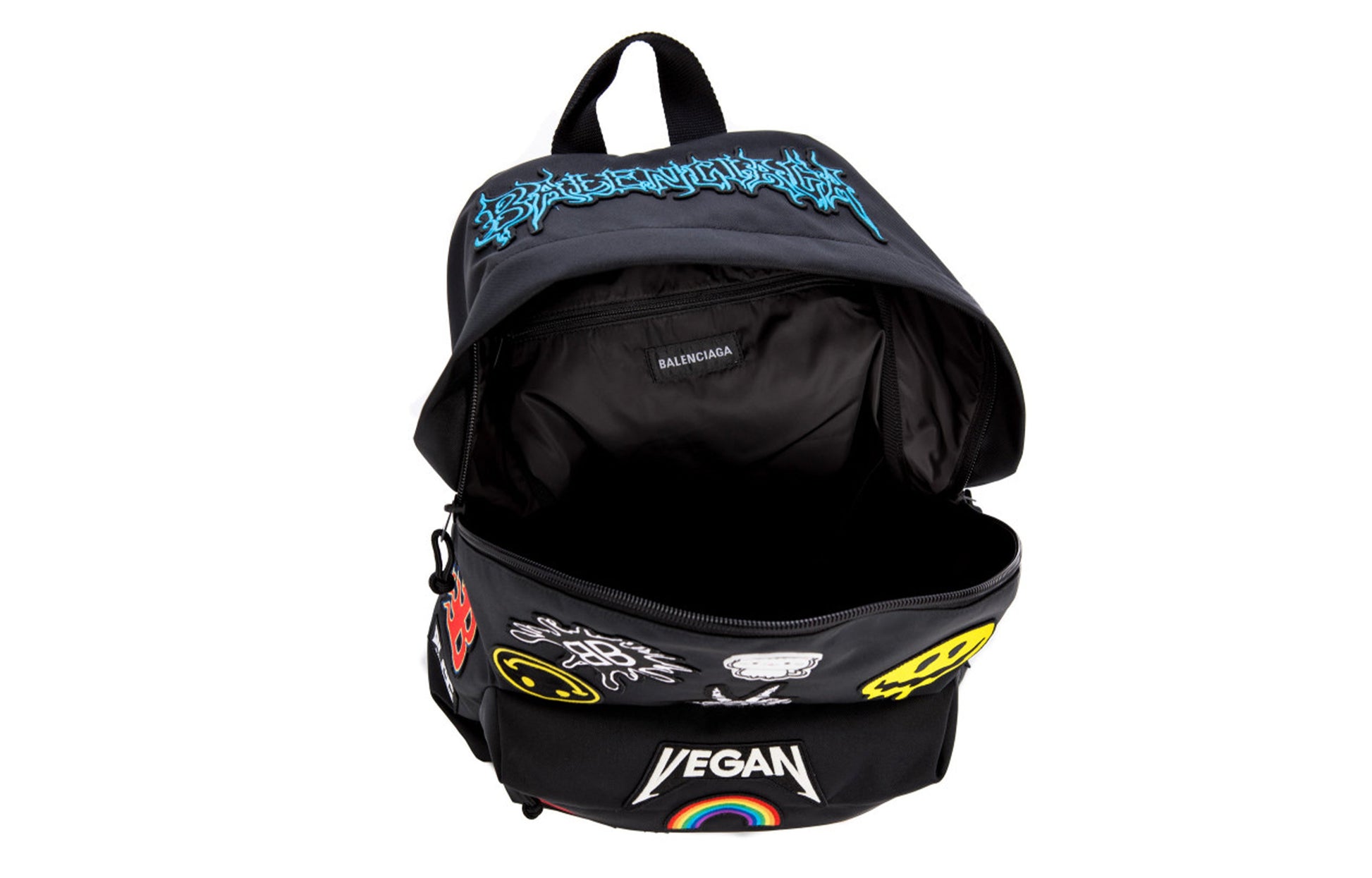 Balenciaga Explorer Backpack With Gamer Patches 'Black' 656326-2JMXX-1000