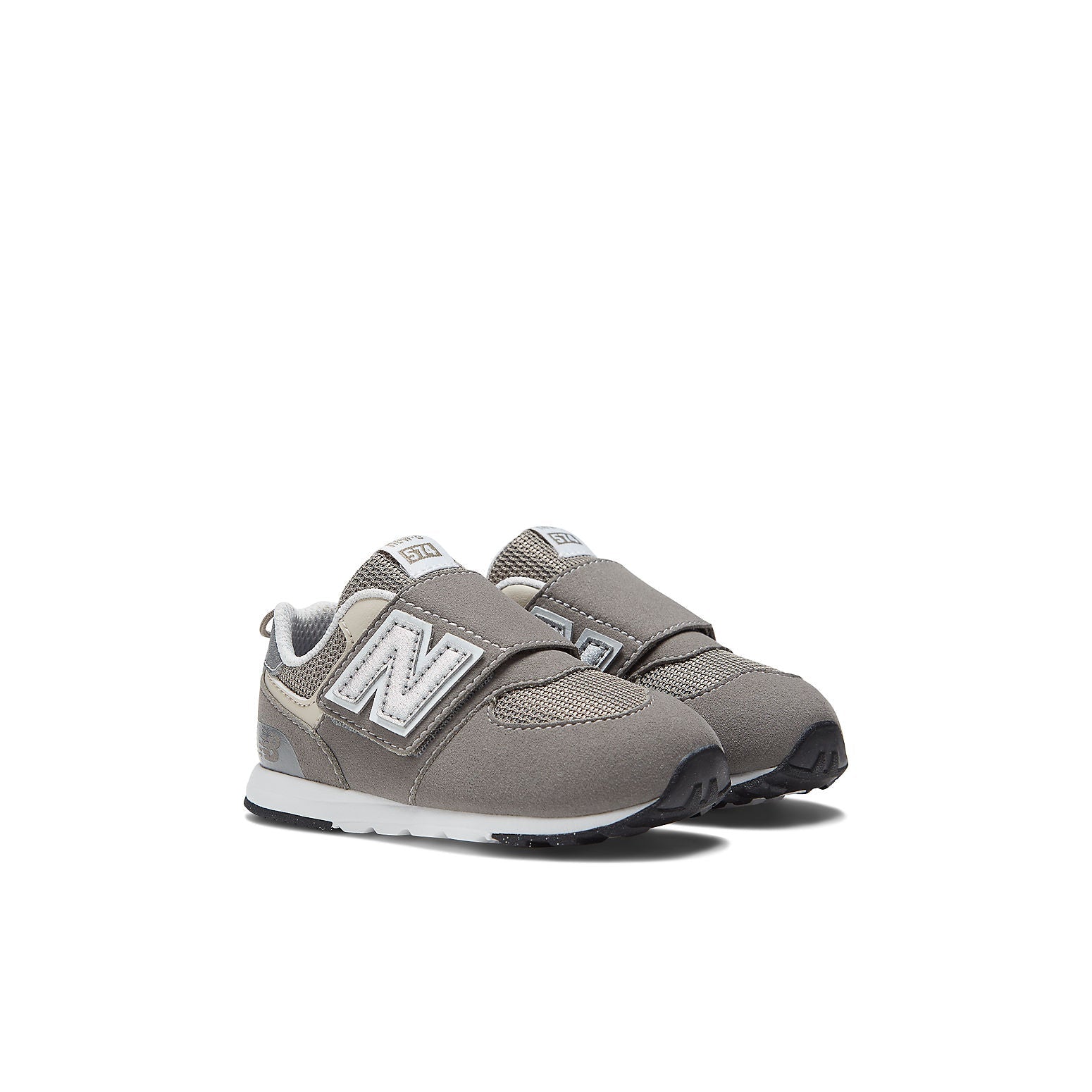 (TD) New Balance 574 New-B Hook & Loop 'Rain Cloud Silver Metallic' NW574GR