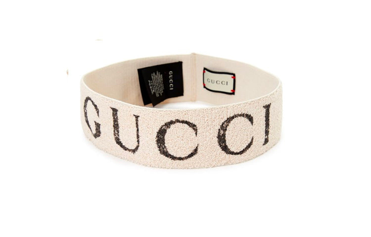 Gucci Alphabet Logo Headband Creamy White 491820-3G133-9060