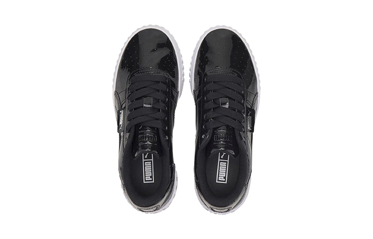 (GS) PUMA Cali Patent Casual Board Shoes Black/White/Grey 373159-02