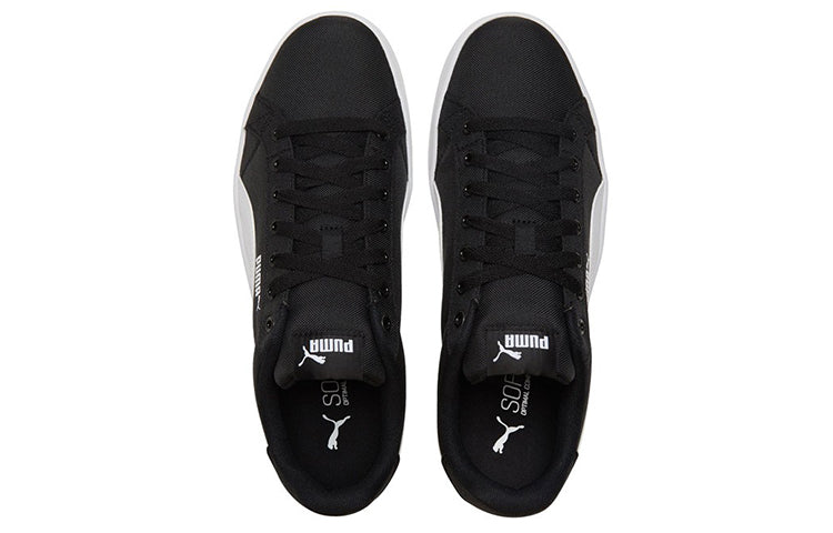 PUMA Smash Vulc Retro Casual Skateboarding Shoes Unisex Black 385554-02