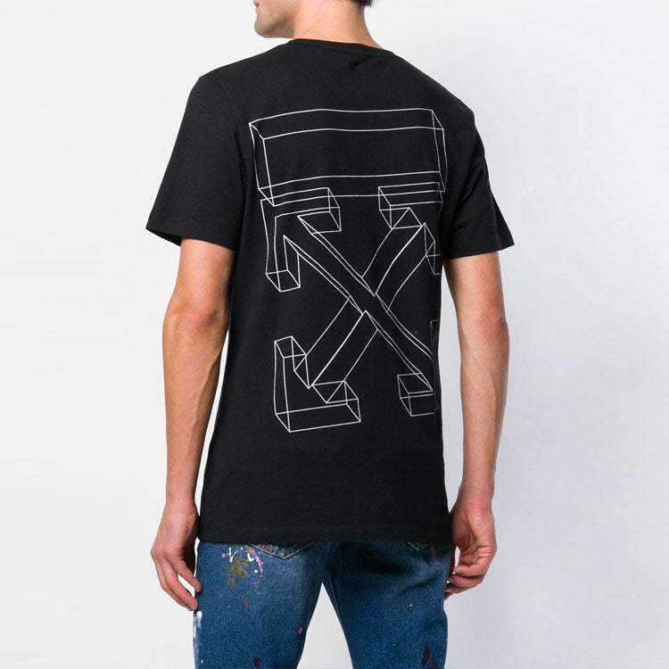 Off-White MENS Street Style Cotton Short Sleeves Black OMAA027R191850751001