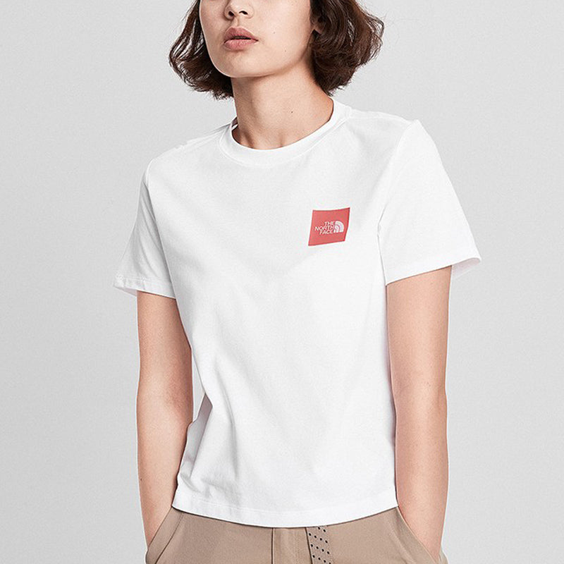 THE NORTH FACE Outdoor hygroscopic Sweat-Wicking Short Sleeve White 499Y-FN4