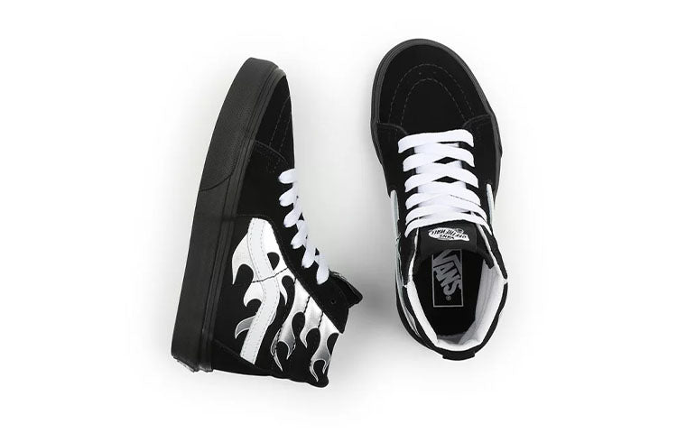 Vans Youth Metallic Flame SK8-HI Sneakers K Black/White VN0A4UI27US
