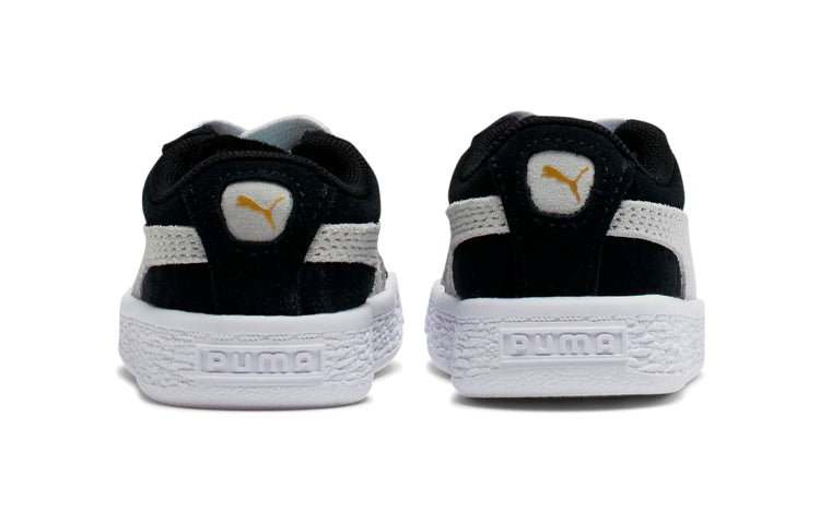 PUMA Suede Toddler 'Black White Grey' 353636-01