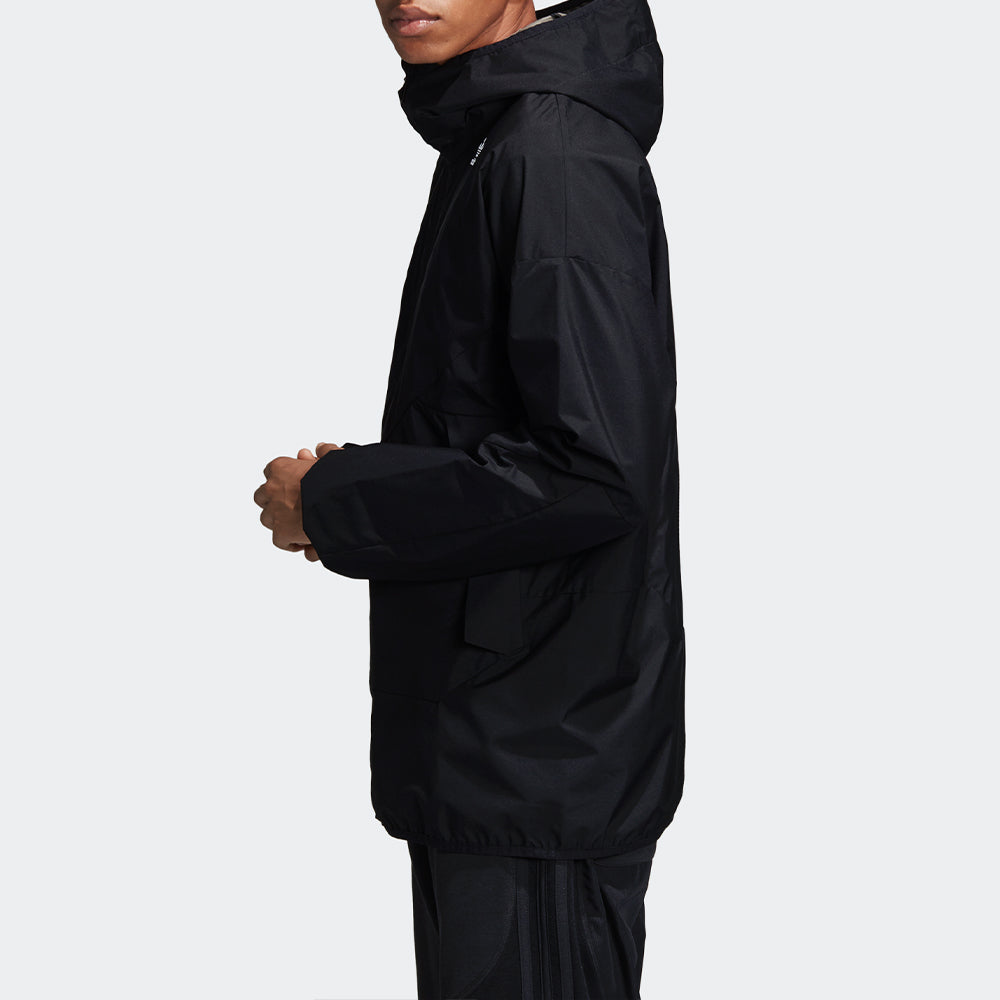 adidas originals Wb Karkaj Outdoor Sports waterproof hooded Windbreaker Jacket Black DV2000