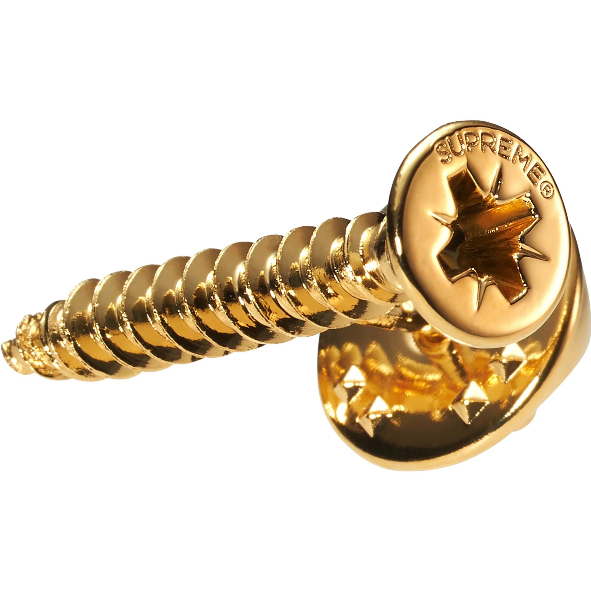Supreme Screw Pin 'Gold' SUP-FW23-8
