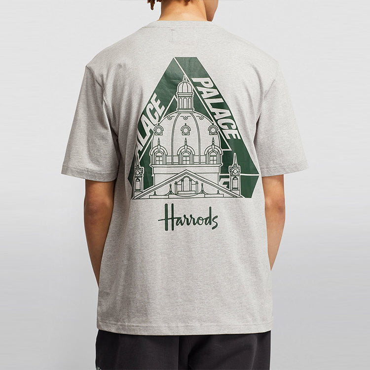 Palace x Harrods Logo T-shirt 'Grey' PAL-FW21-001