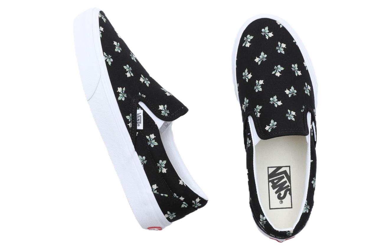 (WMNS) Vans Classics Slip-On Floral 'Black White' VN000BVZBLA