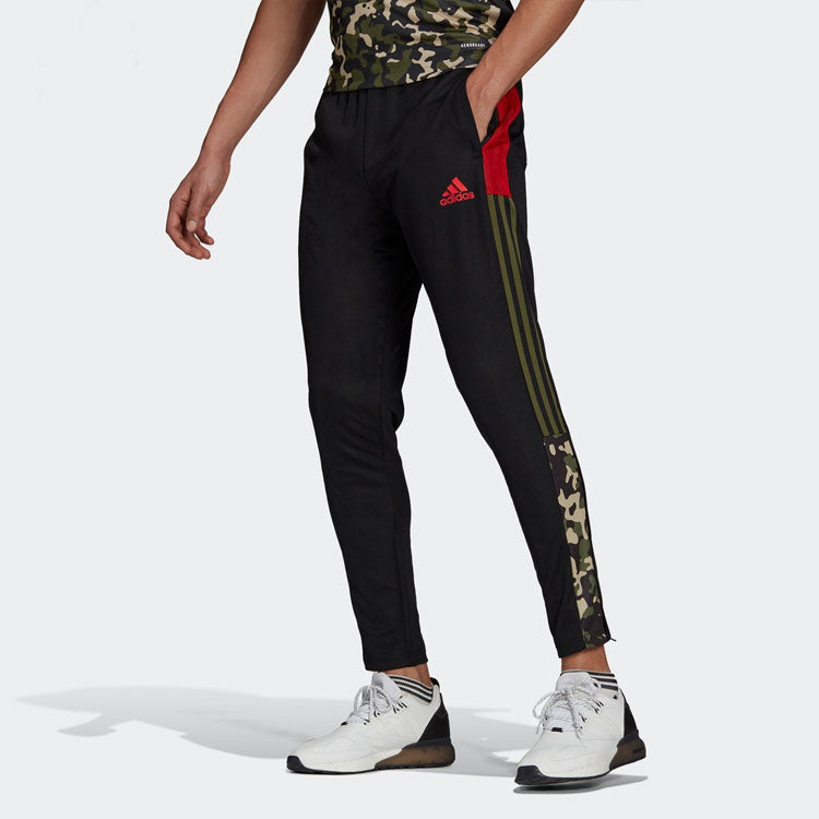 adidas Tiro Tk Pnt Aop Soccer/Football Athleisure Casual Sports Long Pants Black GU8188