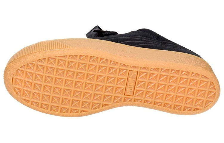 (WMNS) PUMA Vikky Platform Ribbon Black/Gum 364979-01