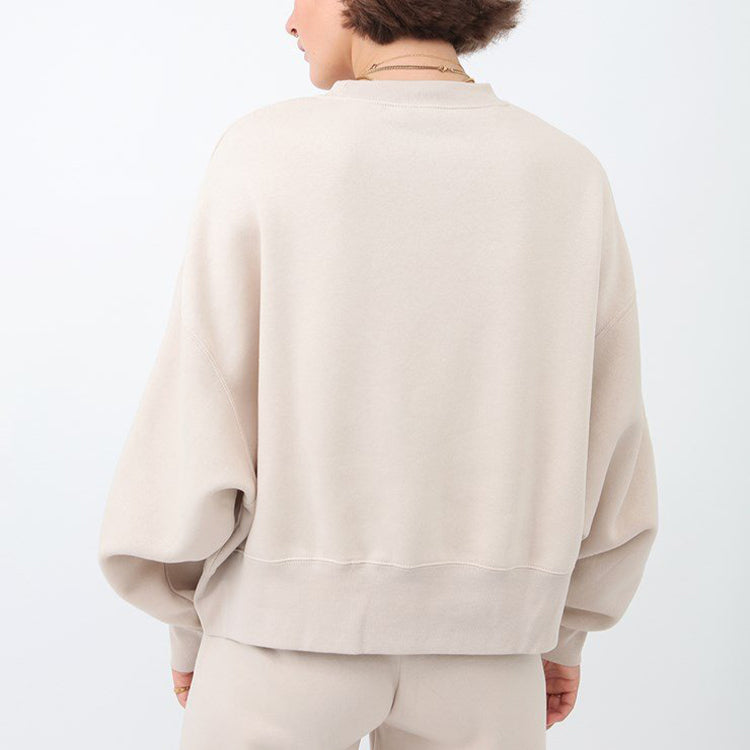 (WMNS) Nike Sportswear Essential Fleece Crew 'Beige' CK0168-140