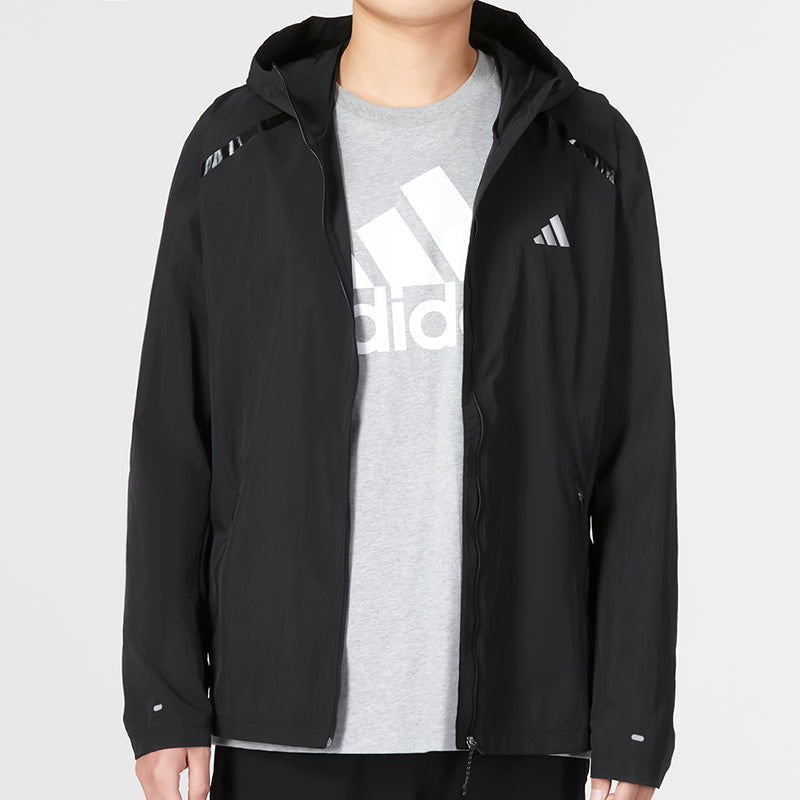adidas Marathon Warm-Up Running Jacket 'Black' IB8264