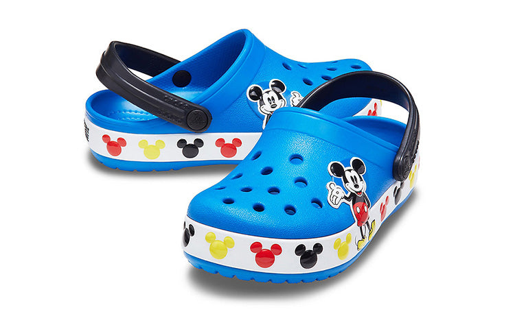 (PS) Crocs Disney Mickey Outdoor Flat Heel Sports Blue Sandals 206307-4JL