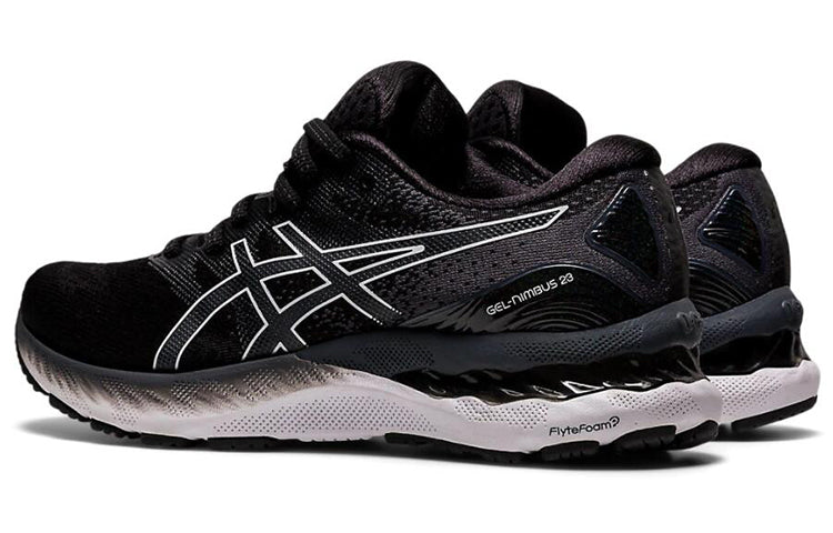 (WMNS) ASICS Gel-Nimbus 23 Wide 'Black White' 1012A884-001