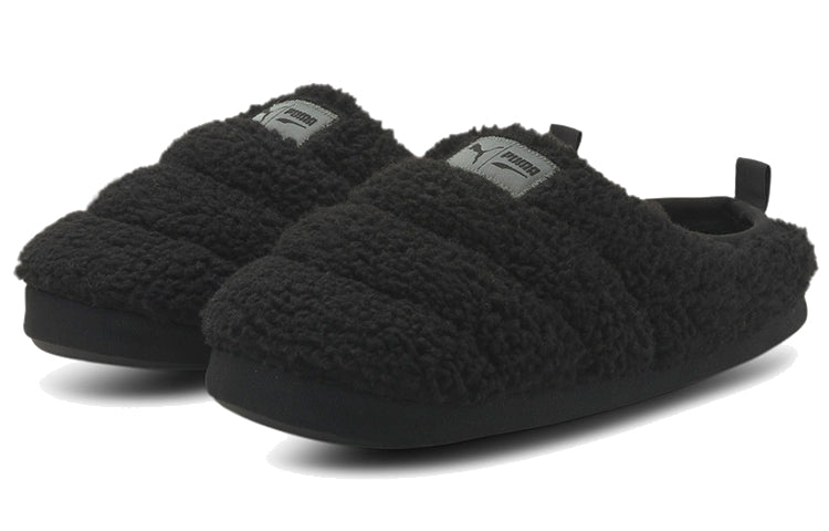 PUMA Scuff Sherpa Slippers 'Black' 384943-02