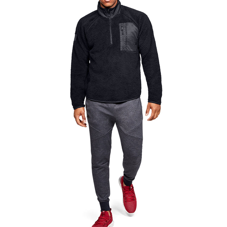 Men's Under Armour Always On Sherpa Training Sports Jacket Black 1355431-001