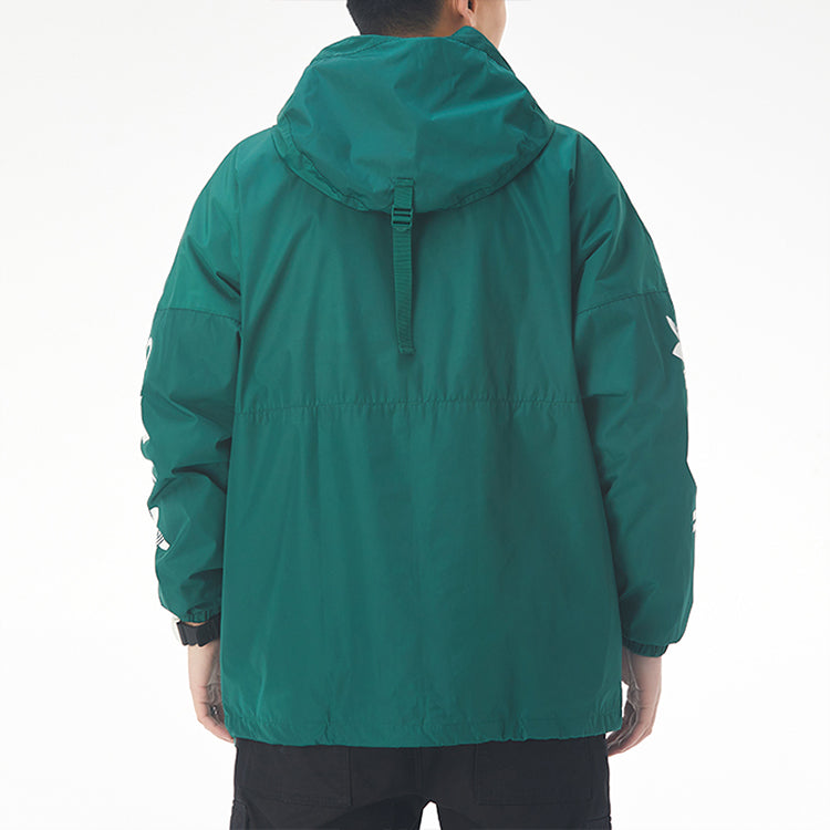 adidas originals Regen Wbreaker Windproof Hooded Jacket Green GE1348