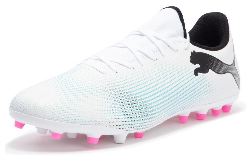 PUMA Future 7 Play MG Cleats 'White Blue Pink' 107725-01