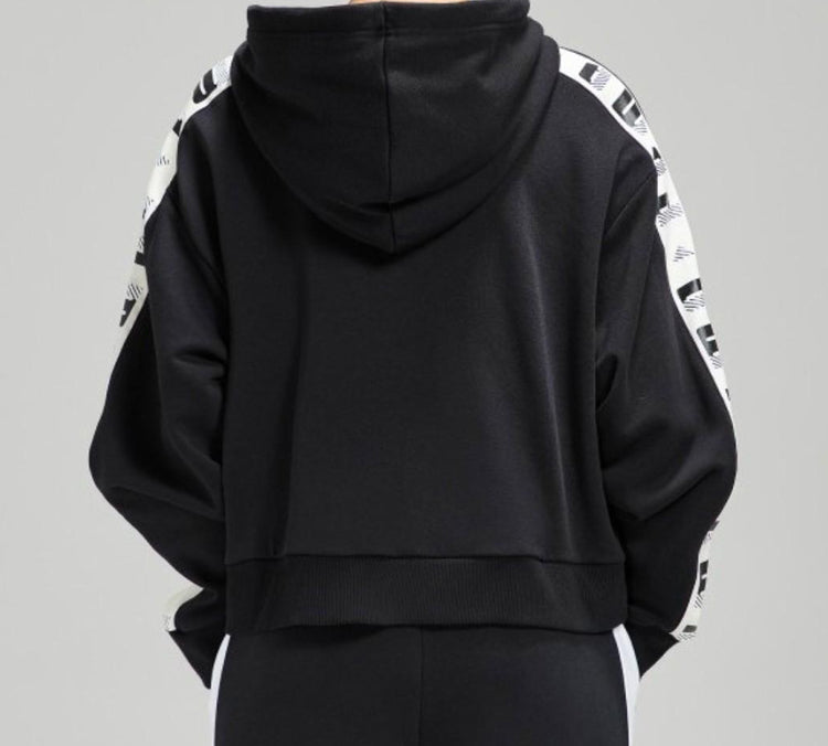 (WMNS) PUMA Knit hooded Zipper Jacket Black 578594-01