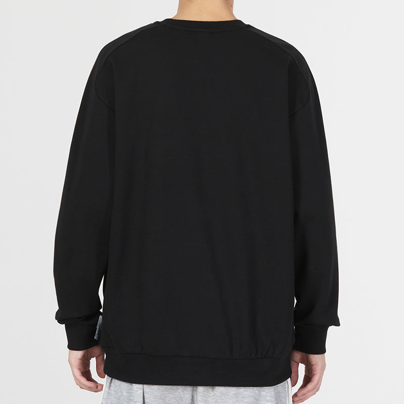 adidas Martial Arts Series Pattern Printing Sweatshirt Men's Black IA8183